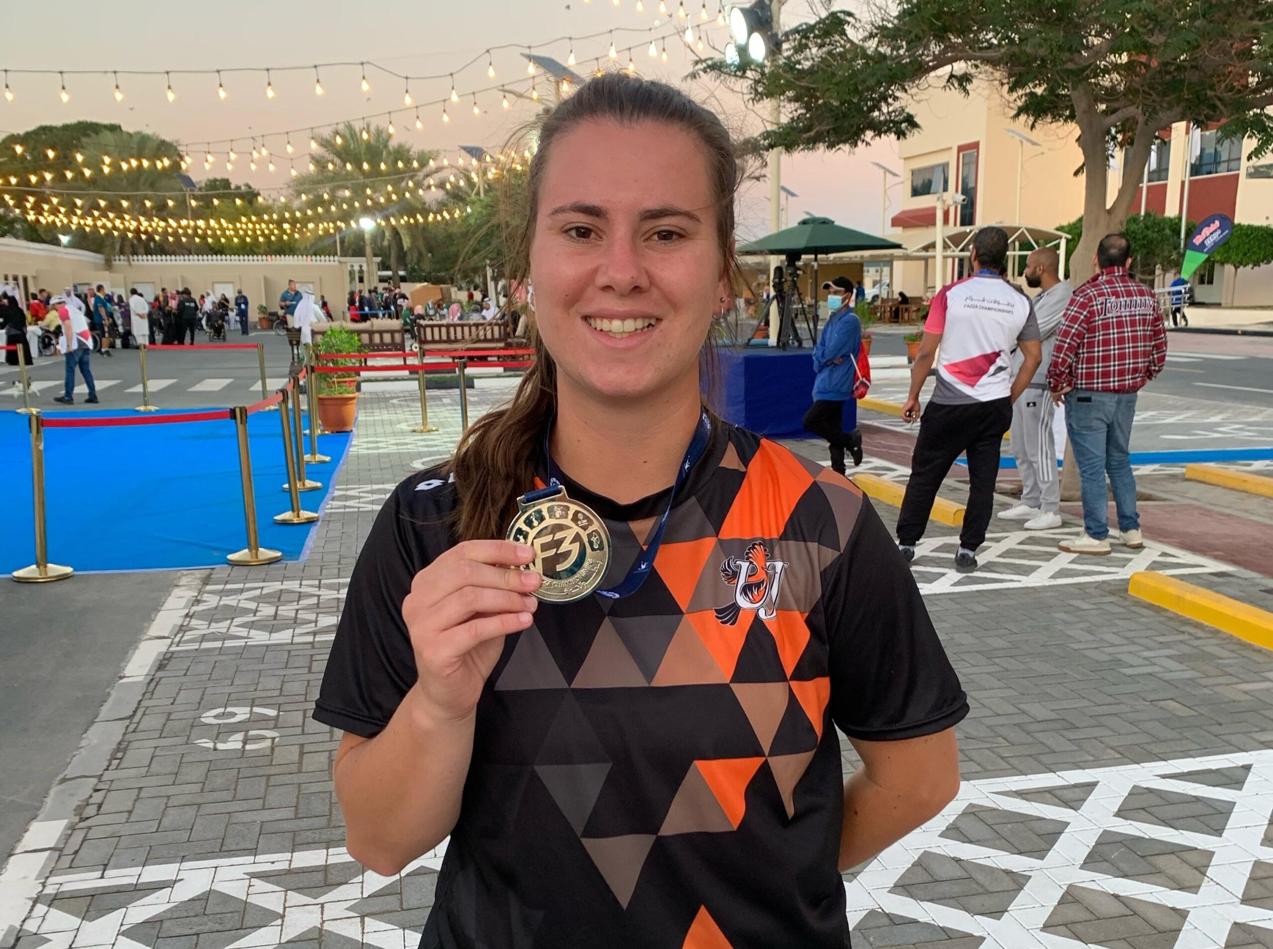 Yane van der Merwe won a silver medal in the 2024 Dubai World Para Athletics Grand Prix