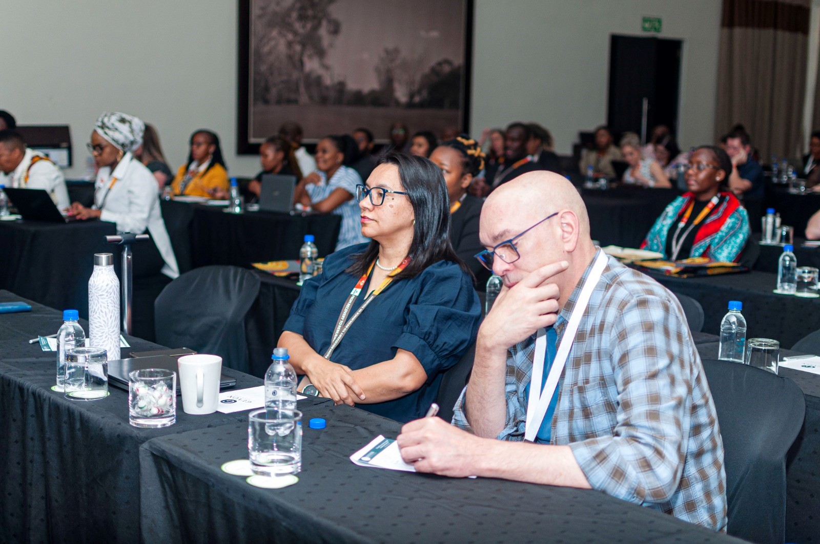 Prof Diane Abrahams amongst delegates attending